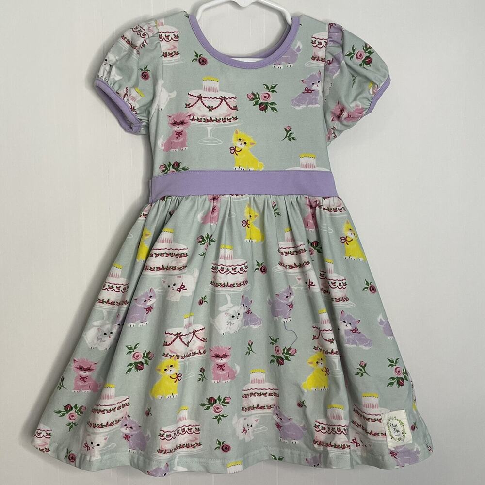 Kids Casual Dress with Animal Print